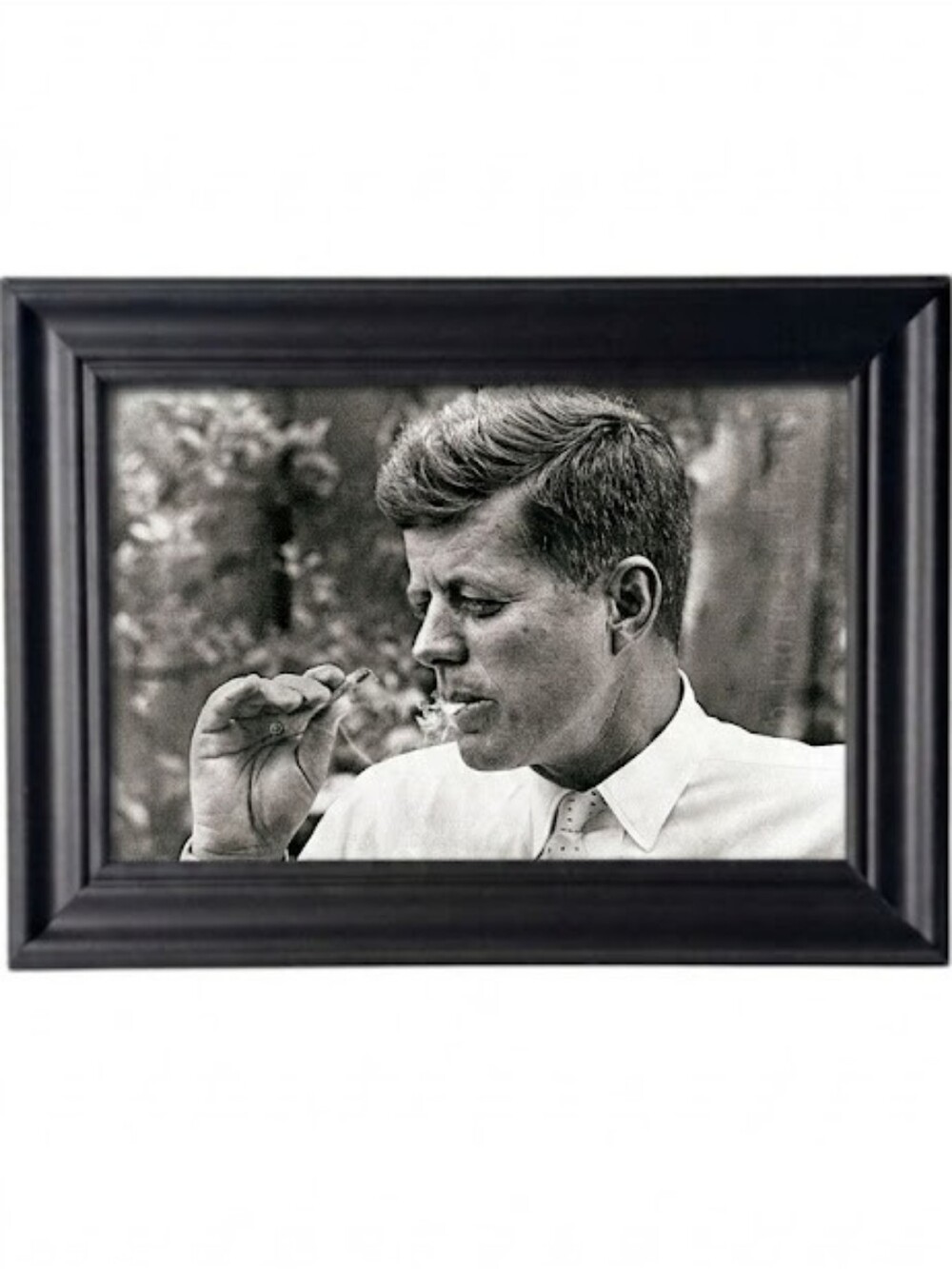 John f kennedy SMOKING 60s Retro Man Cave Vintage  Oddy Vin Oddy Art Home Decor